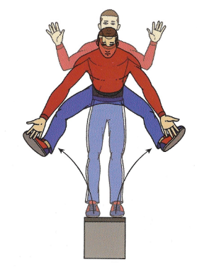 Kétlábas ugrás dobozra